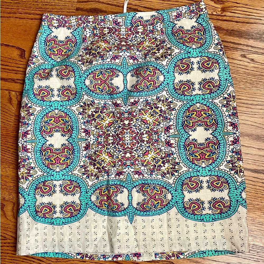 Anthropologie Maeve Size 8 Mayola Linen Pencil Skirt EUC